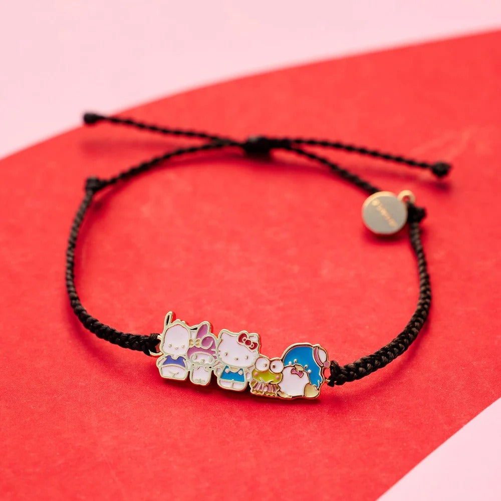 Hello Kitty Sanrio Officially Licensed Authentic Pave Hello Kitty Face  Lariat Bracelet - Macy's