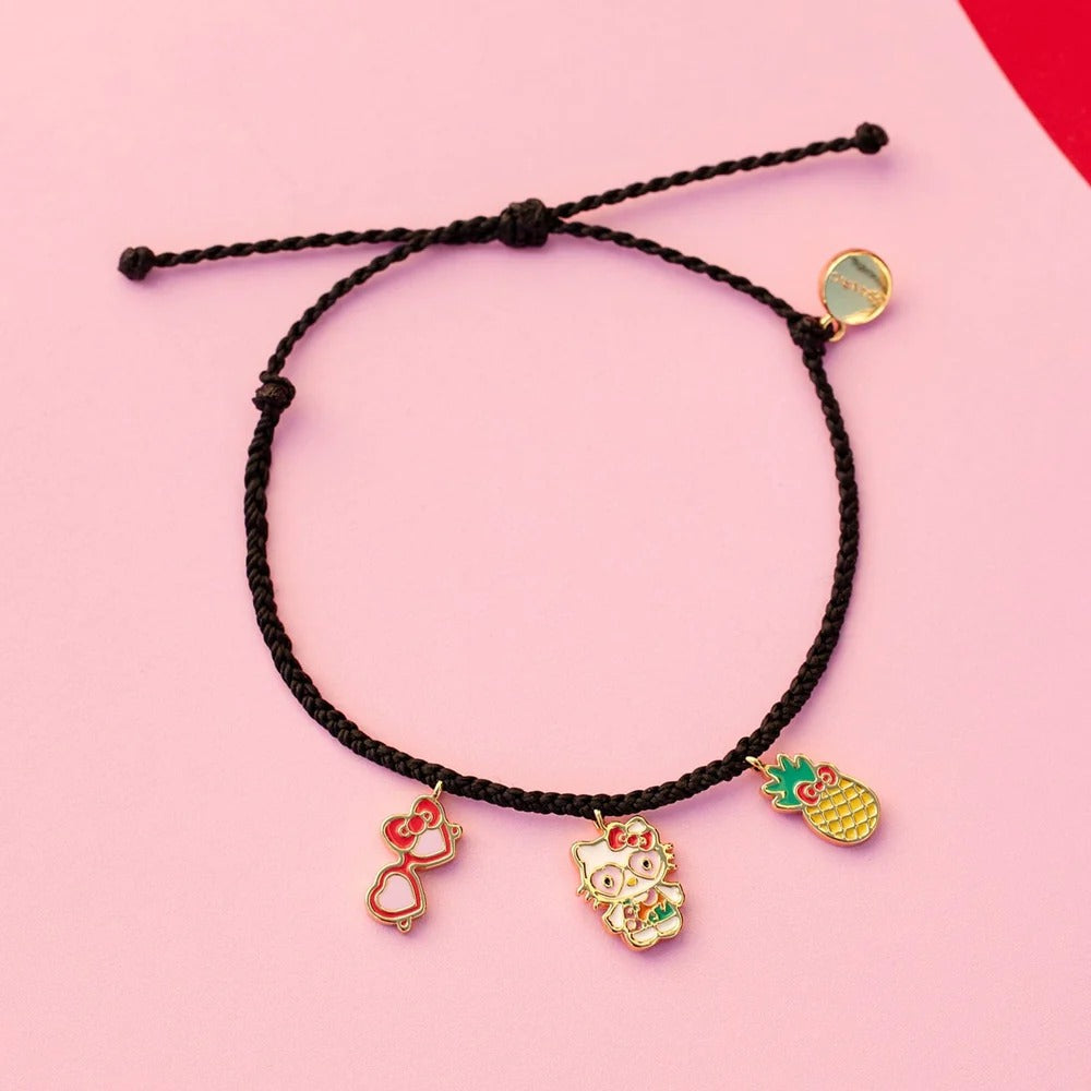  Hello Kitty Sanrio Girls Cord Bracelet 3-Piece Set