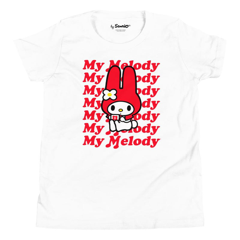 Youth My Melody Red Logo T-Shirt White
